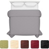 image:imageBedford Home Solid Color Bed Quilt  King  Silver