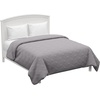 image:imageBedford Home Solid Color Bed Quilt  King  Silver