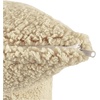 image:imageBody Pillow Cover Sherpa with side zipper by Lavish Home  18 x52 Ivory