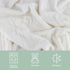 image:imageCable Knit Throw Blanket for Couch Sofa or Bed  60x80Inch Soft and Cozy Blanket  Throws with Cable Knit Pattern and Warm Sherpa for Living Room Bedroom and Home Decor by Lavish Home Navy BlueIvory