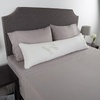 image:imageCharcoal Infused Memory Foam Body Pillow  for Side Stomach and Back Sleepers by Lavish Home White