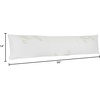 image:imageCharcoal Infused Memory Foam Body Pillow  for Side Stomach and Back Sleepers by Lavish Home White