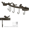 image:imageDecorative Bird on Tree Branch HookCast Iron Shabby Chic Rustic Wall Mount Hooks for Coats Towels Hats Scarves Jewelry and More by Lavish HomeRibbon