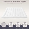 image:imageDown Alternative Mattress TopperKing Size 3 Gusset Hypoallergenic Fiber Filled Pillowtop Pad for Cushion amp SupportMicrofiber Cover by Lavish HomeWhite