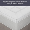 image:imageDown Alternative Mattress TopperKing Size 3 Gusset Hypoallergenic Fiber Filled Pillowtop Pad for Cushion amp SupportMicrofiber Cover by Lavish HomeWhite