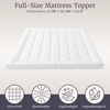 image:imageDown Alternative Mattress TopperKing Size 3 Gusset Hypoallergenic Fiber Filled Pillowtop Pad for Cushion amp SupportMicrofiber Cover by Lavish HomeWhite