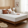 image:imageDown Alternative Mattress TopperKing Size 3 Gusset Hypoallergenic Fiber Filled Pillowtop Pad for Cushion amp SupportMicrofiber Cover by Lavish HomeWhite