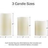 image:imageFlameless LED Candles  3Piece Color Changing Flameless Candle Set with Remote for Home Wedding Bridal Shower and Christmas Decor by Lavish Home