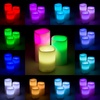 image:imageFlameless LED Candles  3Piece Color Changing Flameless Candle Set with Remote for Home Wedding Bridal Shower and Christmas Decor by Lavish Home