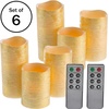 image:imageFlameless LED Candles  6Piece Remote Controlled Flameless Candle Set for Home Wedding Bridal Shower and Christmas Dcor by Lavish Home SilverGold