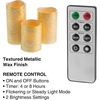 image:imageFlameless LED Candles  6Piece Remote Controlled Flameless Candle Set for Home Wedding Bridal Shower and Christmas Dcor by Lavish Home SilverGold
