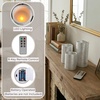 image:imageFlameless LED Candles  6Piece Remote Controlled Flameless Candle Set for Home Wedding Bridal Shower and Christmas Dcor by Lavish Home SilverSilver