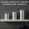 image:imageFlameless LED Candles  6Piece Remote Controlled Flameless Candle Set for Home Wedding Bridal Shower and Christmas Dcor by Lavish Home SilverSilver