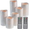 image:imageFlameless LED Candles  6Piece Remote Controlled Flameless Candle Set for Home Wedding Bridal Shower and Christmas Dcor by Lavish Home SilverSilver