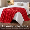 image:imageFlannel Fleece Blanket  60x70 Oversized Soft and Plush Microfiber Throw  Lightweight Decor for Beds Sofas and Chairs by Lavish Home BlueCrimson Red