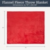 image:imageFlannel Fleece Blanket  60x70 Oversized Soft and Plush Microfiber Throw  Lightweight Decor for Beds Sofas and Chairs by Lavish Home BlueCrimson Red