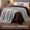 image:imageFlannel Fleece Blanket  60x70 Oversized Soft and Plush Microfiber Throw  Lightweight Decor for Beds Sofas and Chairs by Lavish Home BlueDawn Gray
