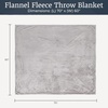 image:imageFlannel Fleece Blanket  60x70 Oversized Soft and Plush Microfiber Throw  Lightweight Decor for Beds Sofas and Chairs by Lavish Home BlueDawn Gray
