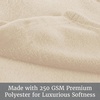 image:imageFlannel Fleece Blanket  60x70 Oversized Soft and Plush Microfiber Throw  Lightweight Decor for Beds Sofas and Chairs by Lavish Home BlueDesert Tan