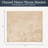 image:imageFlannel Fleece Blanket  60x70 Oversized Soft and Plush Microfiber Throw  Lightweight Decor for Beds Sofas and Chairs by Lavish Home BlueDesert Tan