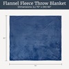 image:imageFlannel Fleece Blanket  60x70 Oversized Soft and Plush Microfiber Throw  Lightweight Decor for Beds Sofas and Chairs by Lavish Home BlueInfinity Blue