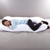 image:imageFull Body Pillow  7in1 Pillow with Removable Cover  Comfortable UShape for Support Sleeping Lounging Studying and More by Lavish Home WhiteWhite