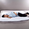 image:imageFull Body Pillow  7in1 Pillow with Removable Cover  Comfortable UShape for Support Sleeping Lounging Studying and More by Lavish Home WhiteWhite