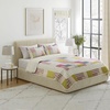 image:imageHome Bedford 2Piece Quilt Bedding Set  Savannah Classic Patchwork Twin Quilt with Pillow Sham  Machine Washable Lightweight Bedding MulticolorKing