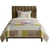 image:imageHome Bedford 2Piece Quilt Bedding Set  Savannah Classic Patchwork Twin Quilt with Pillow Sham  Machine Washable Lightweight Bedding MulticolorTwin