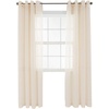 image:imageHome Lavish Mia Jacquard Grommet Curtain Panel  GreyBeige