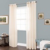 image:imageHome Lavish Mia Jacquard Grommet Curtain Panel  GreyBeige