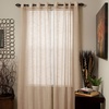 image:imageHome Lavish Mia Jacquard Grommet Curtain Panel  GreyBeige