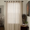 image:imageHome Lavish Mia Jacquard Grommet Curtain Panel  GreyBeige