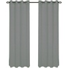 image:imageHome Lavish Mia Jacquard Grommet Curtain Panel  GreyDark Grey