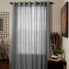 image:imageHome Lavish Mia Jacquard Grommet Curtain Panel  GreyGrey