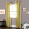 image:imageHome Lavish Mia Jacquard Grommet Curtain Panel  GreyLight Green