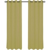 image:imageHome Lavish Mia Jacquard Grommet Curtain Panel  GreyLight Green