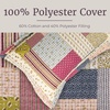 image:imageLavish Home 2Piece Quilt Set  Savannah Classic Patchwork Twin Quilt with Pillow Sham  Machine Washable Lightweight Bedding Multicolor