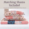 image:imageLavish Home 3Piece Floral Coquette Quilt Set  Mallory Classic Patchwork FullQueen Bedding with 2 Pillow Shams  Lightweight Machine Washable Multicolor Bedding SetFullQueen