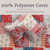 image:imageLavish Home 3Piece Floral Coquette Quilt Set  Mallory Classic Patchwork FullQueen Bedding with 2 Pillow Shams  Lightweight Machine Washable Multicolor Bedding SetFullQueen
