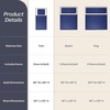 image:imageLavish Home 3Piece King Quilt Bedding Set  Bedspread and 2 King Pillow Shams with Embossed Diamond Pattern  Lightweight Bed Set for All Seasons  Soft Microfiber Coverlet BlueBlue