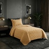 image:imageLavish Home 3Piece King Quilt Bedding Set  Bedspread and 2 King Pillow Shams with Embossed Diamond Pattern  Lightweight Bed Set for All Seasons  Soft Microfiber Coverlet BlueMustard Yellow