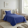 image:imageLavish Home 3Piece King Quilt Bedding Set  Bedspread and 2 King Pillow Shams with Embossed Diamond Pattern  Lightweight Bed Set for All Seasons  Soft Microfiber Coverlet BlueBlue
