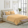 image:imageLavish Home 3Piece King Quilt Bedding Set  Bedspread and 2 King Pillow Shams with Embossed Diamond Pattern  Lightweight Bed Set for All Seasons  Soft Microfiber Coverlet BlueMustard Yellow