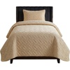 image:imageLavish Home 3Piece King Quilt Bedding Set  Bedspread and 2 King Pillow Shams with Embossed Diamond Pattern  Lightweight Bed Set for All Seasons  Soft Microfiber Coverlet BlueNatural