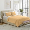 image:imageLavish Home 3Piece King Quilt Bedding Set  Bedspread and 2 King Pillow Shams with Embossed Diamond Pattern  Lightweight Bed Set for All Seasons  Soft Microfiber Coverlet BlueMustard Yellow