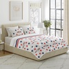 image:imageLavish Home 3Piece Queen Quilt Bedding Set  Bedspread and 2 Pillow Shams with Stylish Geometric Pattern  Lightweight Queen Bed Set for All Seasons  Soft Microfiber Coverlet NavyWhiteGray  Red  and Blue