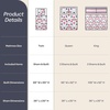 image:imageLavish Home 3Piece Queen Quilt Bedding Set  Bedspread and 2 Pillow Shams with Stylish Geometric Pattern  Lightweight Queen Bed Set for All Seasons  Soft Microfiber Coverlet NavyWhiteGray  Red  and Blue
