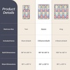 image:imageLavish Home 3Piece Queen Quilt Bedding Set  Bedspread and 2 Pillow Shams with Stylish Geometric Pattern  Lightweight Queen Bed Set for All Seasons  Soft Microfiber Coverlet NavyWhiteMulticolor