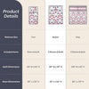 image:imageLavish Home 3Piece Queen Quilt Bedding Set  Bedspread and 2 Pillow Shams with Stylish Geometric Pattern  Lightweight Queen Bed Set for All Seasons  Soft Microfiber Coverlet NavyWhiteGray  Red  and Blue